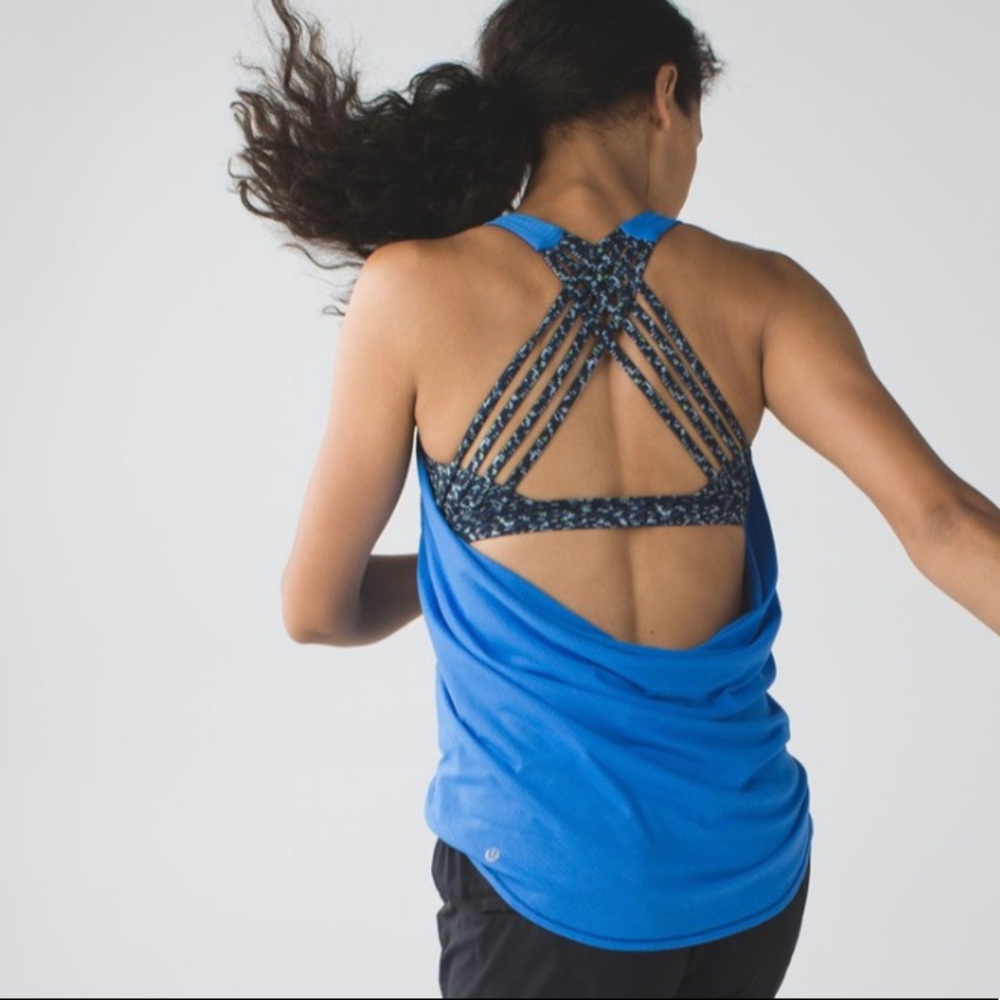 LULULEMON WILD PIPE DREAM BLUE TANK